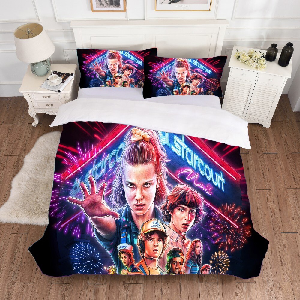 Housse De Couette Stranger Things Multicolore