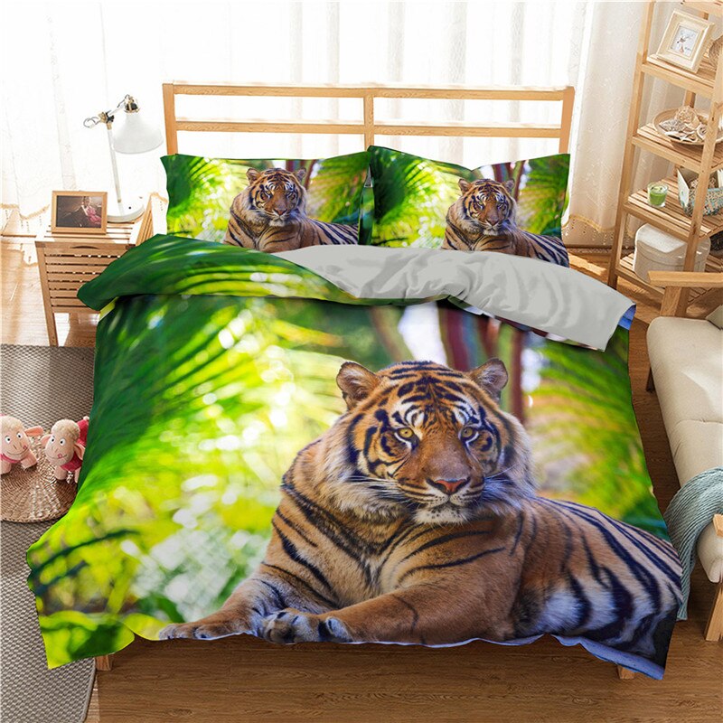 Housse De Couette Tigre Couché
