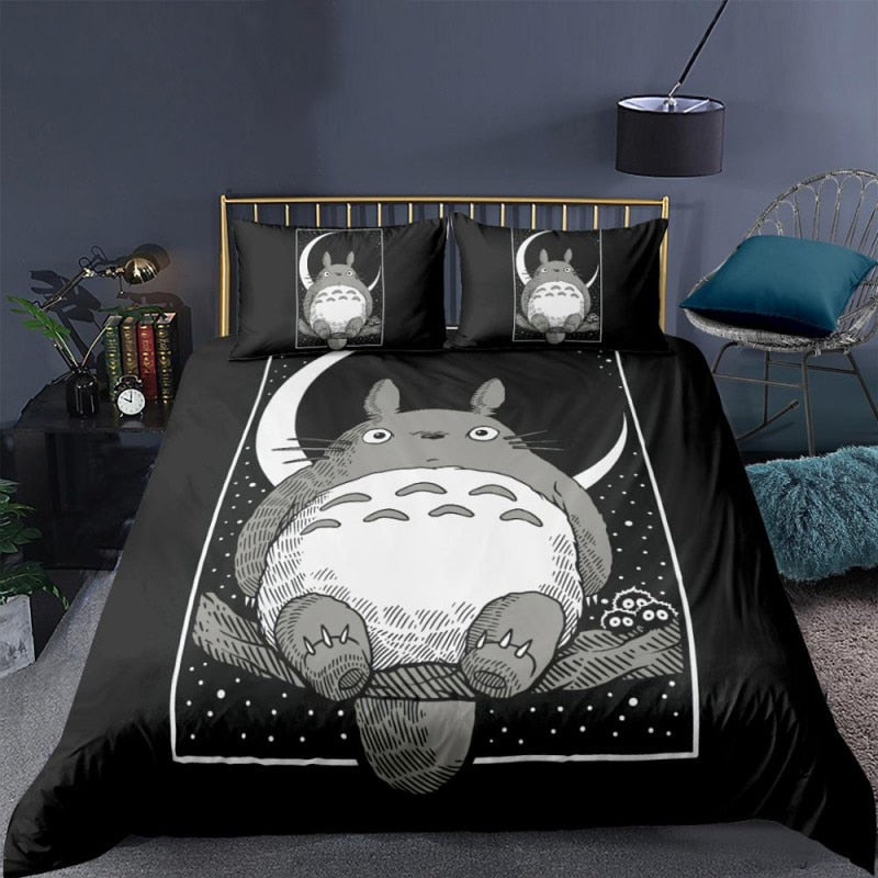 Housse De Couette Totoro Noire Nuit