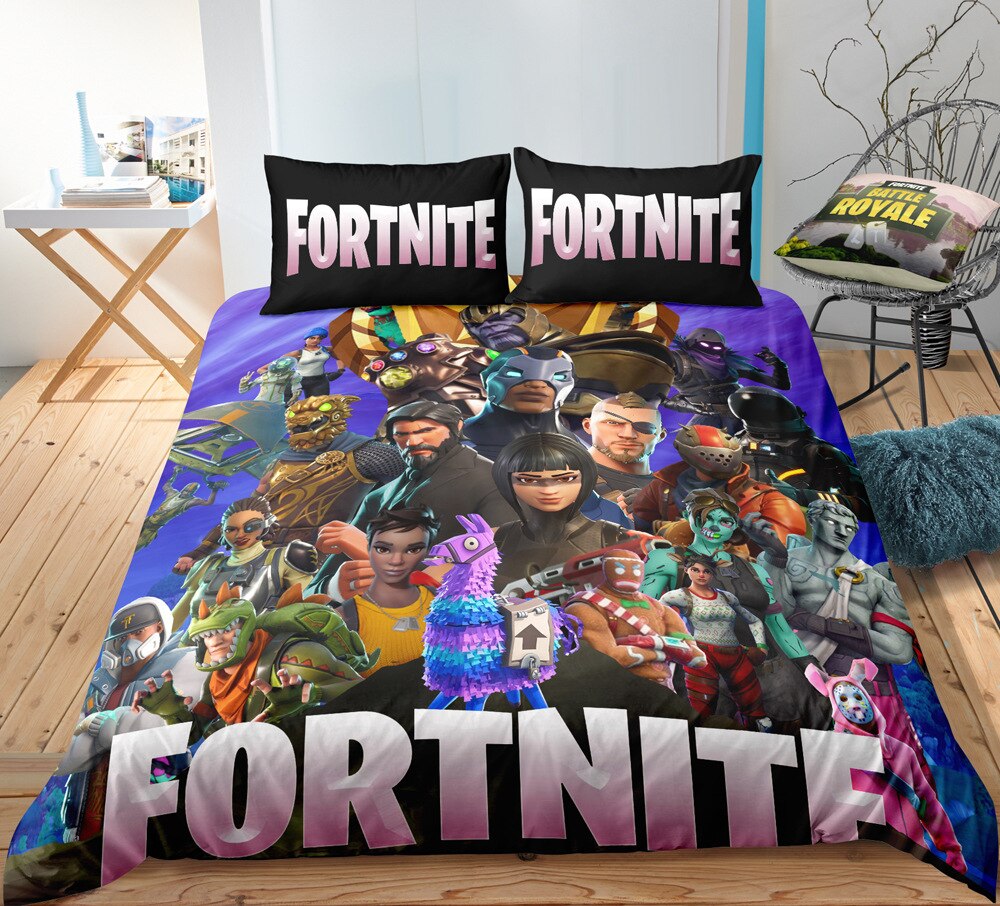 Housse De Couette Tous Les Personnages Fortnite