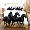 Housse De Couette Trois Chevaux Noirs