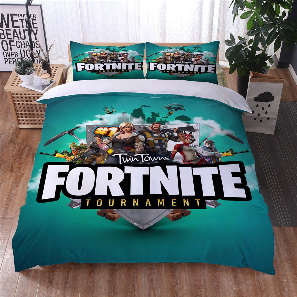 Housse De Couette Turquoise Fortnite
