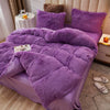 Housse De Couette Violette En Peluche