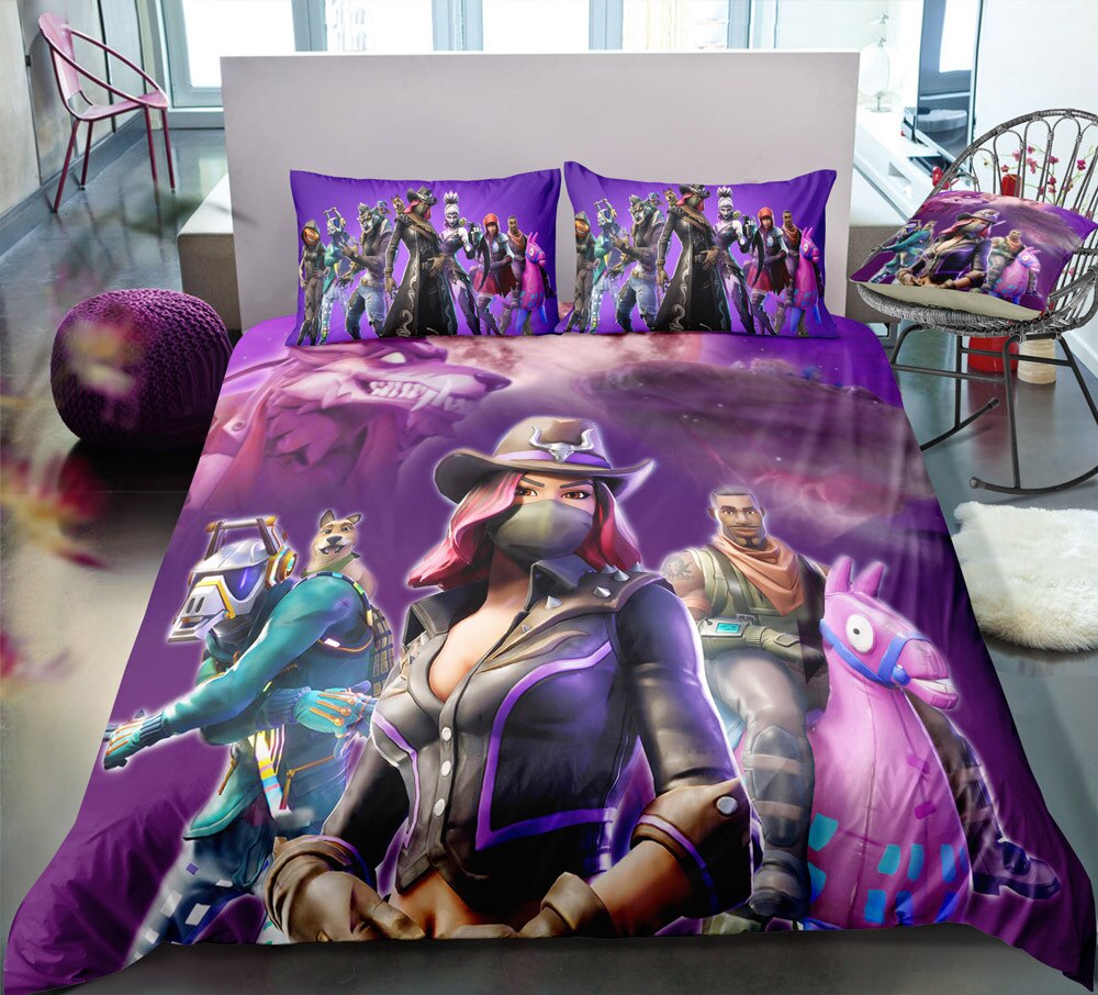 Housse De Couette Violette Fortnite