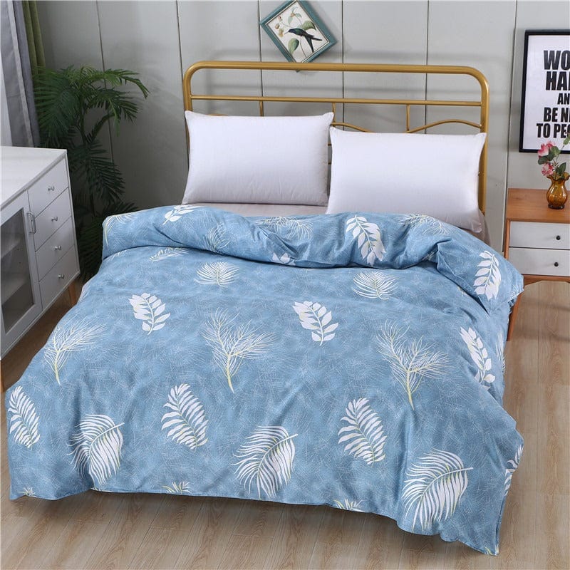 Housse de Couette 2 Personnes Bleu