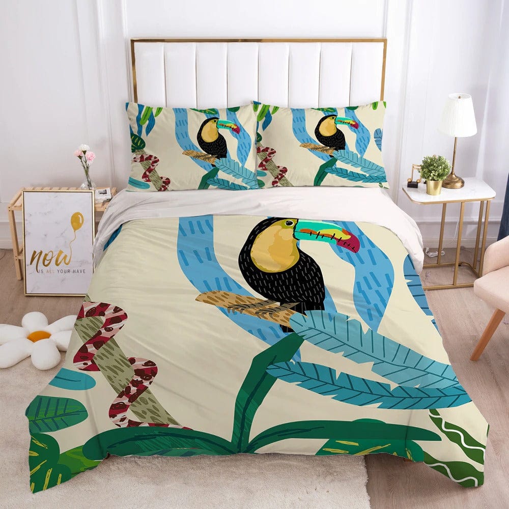 Housse de Couette 240x260 Tropical Toucan