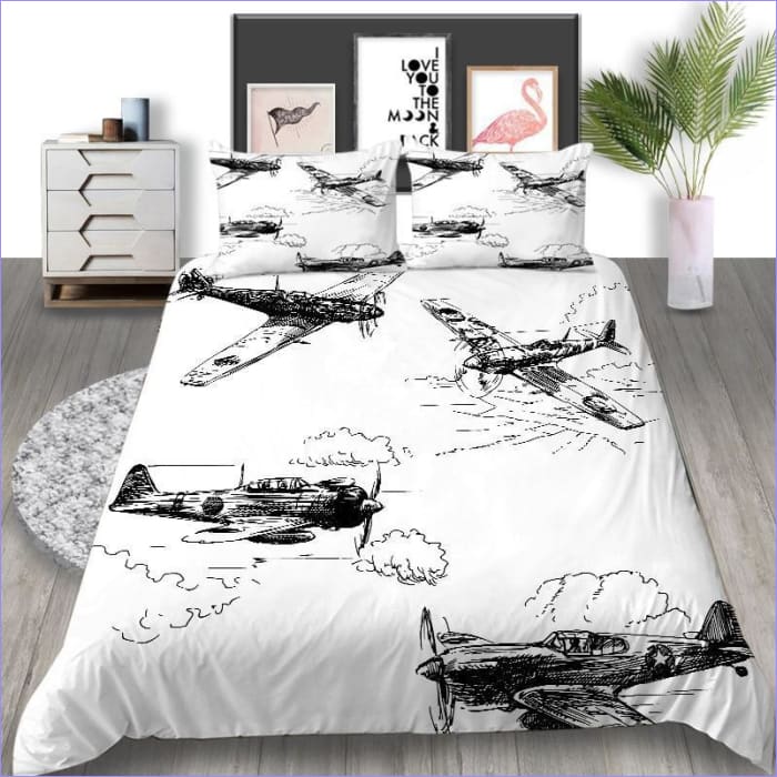 Housse de Couette Ado Avions Vintages