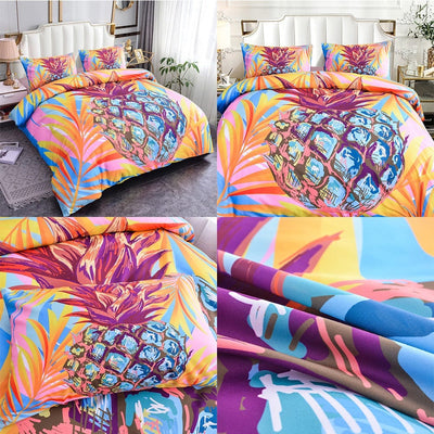 Housse de Couette Ananas Multicolore