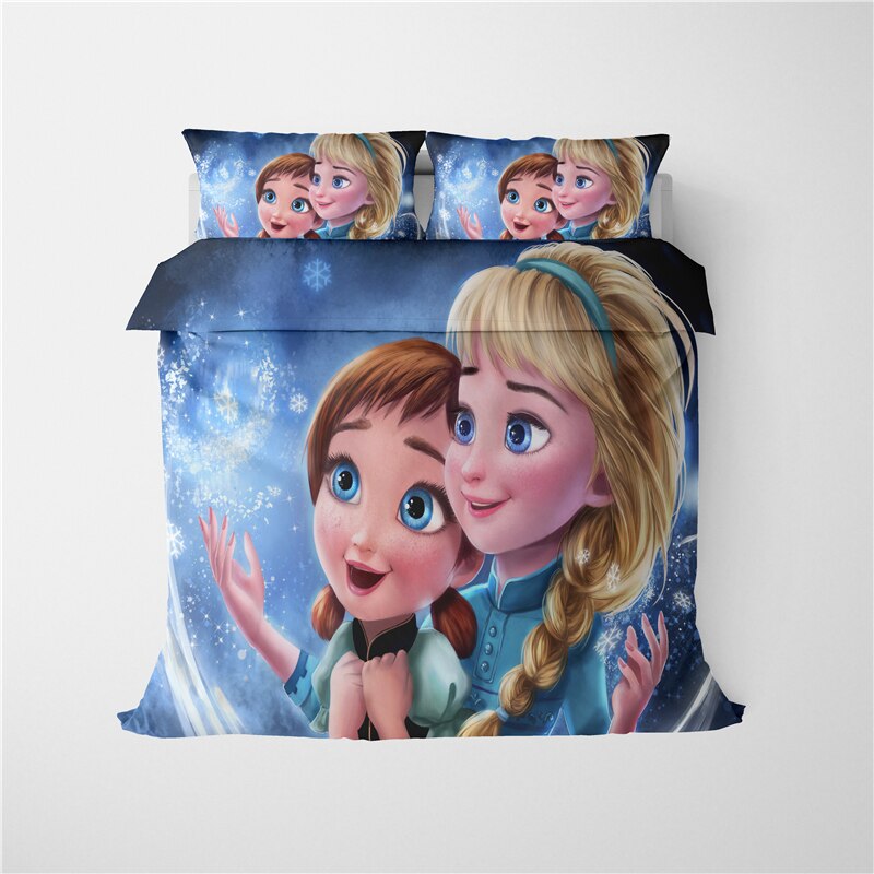 Housse de Couette Anna Et Elsa Enfants