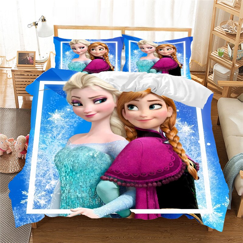 Housse de Couette Anna Et Elsa Sous Les Flocons