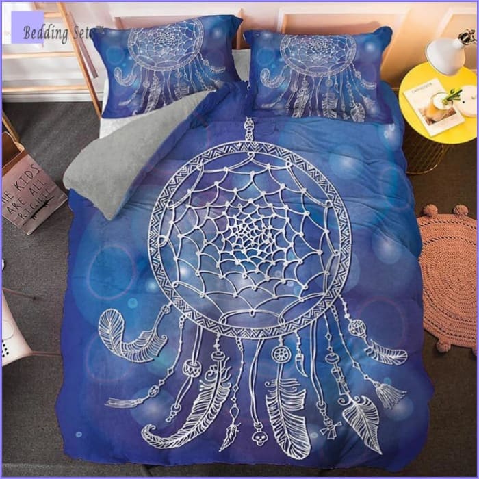 Housse de Couette Attrape Rêve Bleue