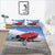 Housse de Couette Avion Rouge Futuriste