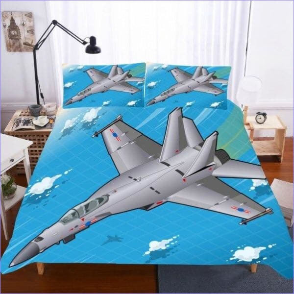 Housse de Couette Avion de chasse Enfant