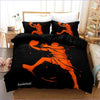 Housse de Couette Basket Noire et Orange