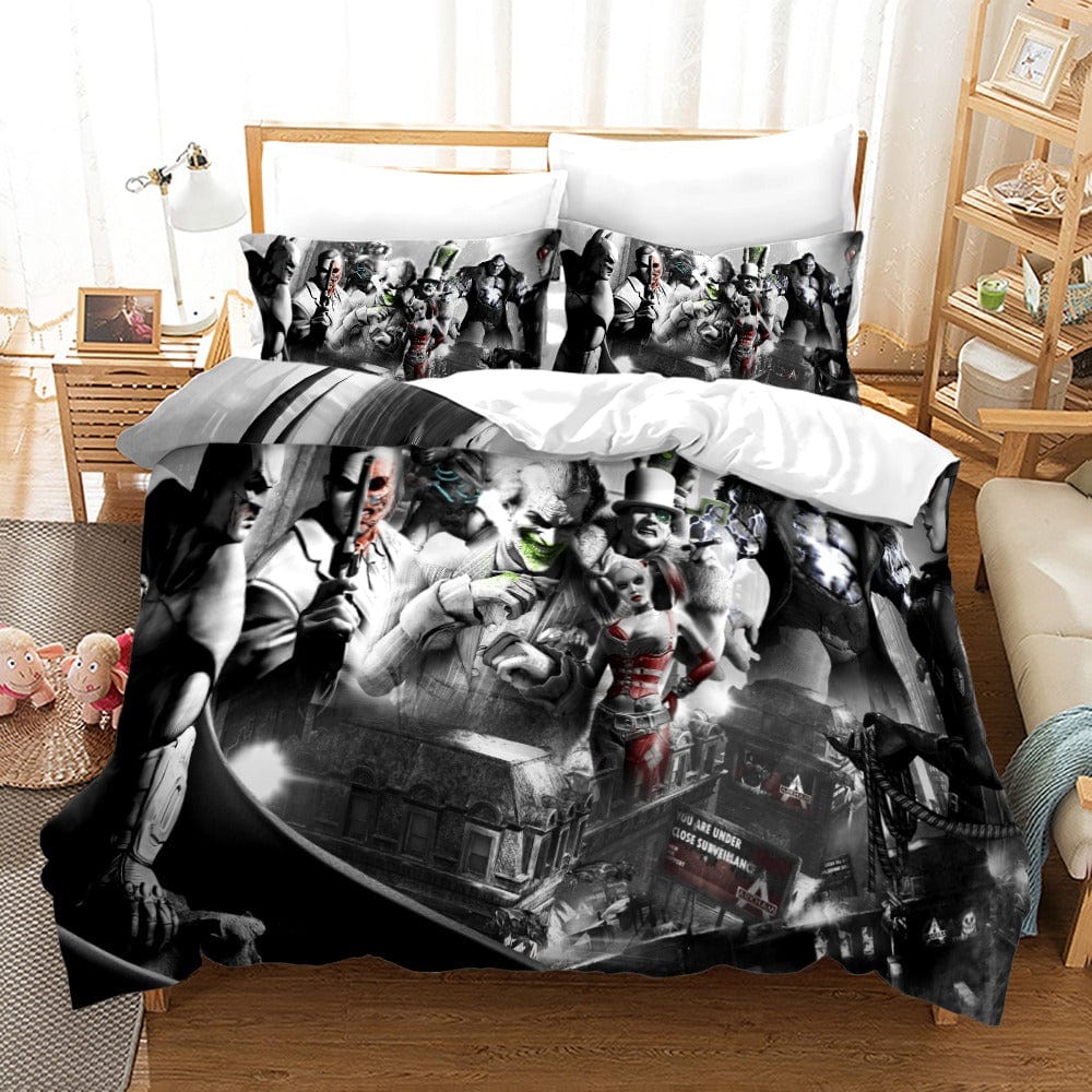 Housse de Couette Batman Noir et Blanc