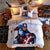 Housse de Couette Blanche Marvel Captain America 100% Coton