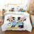 Housse de Couette Blanche Mickey Minnie Adulte