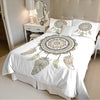 Housse de Couette Blanche Motif Attrape Rêve