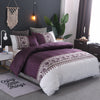 Housse de Couette Blanche et Violette