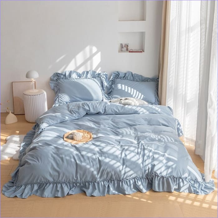 Housse de Couette Bleu Clair