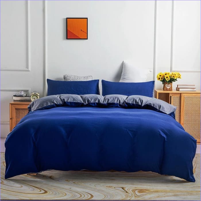Housse de Couette Bleu Indigo