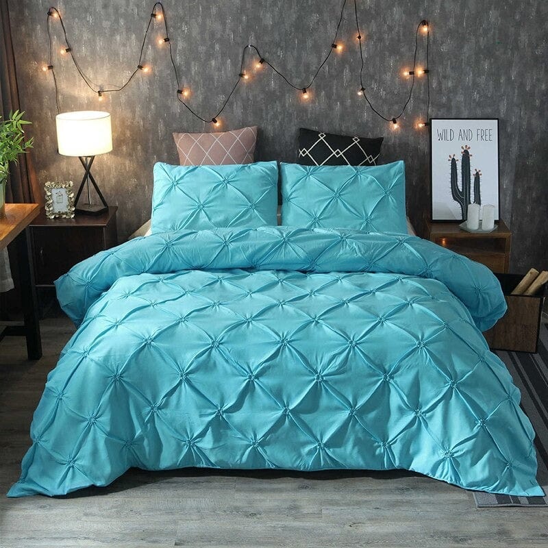 Housse de Couette Bleu Turquoise