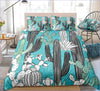 Housse de Couette Cactus Turquoise