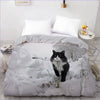 Housse de Couette Chat Hivernal