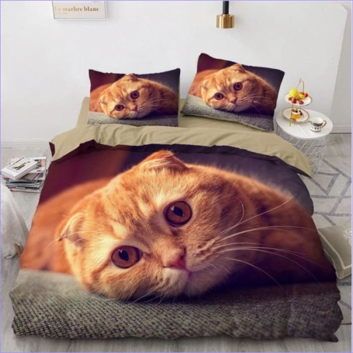 Housse de Couette Chat Scottish Fold