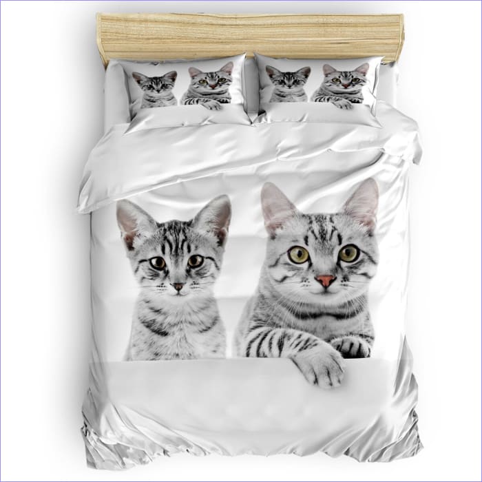 Housse de Couette Chats Câlin matinal