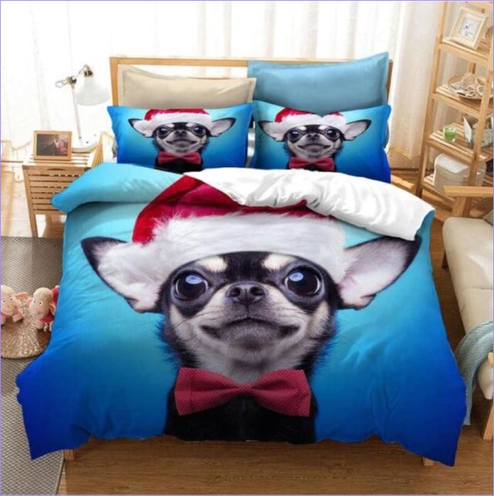 Housse de Couette Chien de Noel