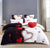 Housse de Couette Couple Coeurs Rouges