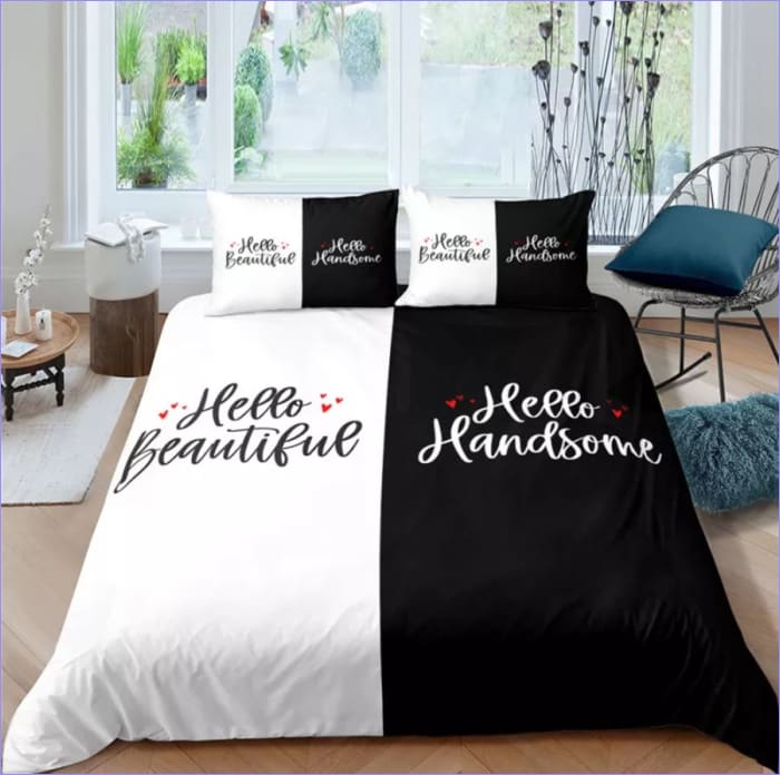 Housse de Couette Couple Hello