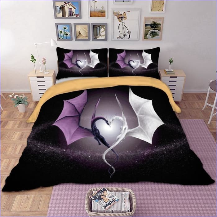 Housse de Couette Dragon Coeur