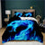 Housse de Couette Dragon Flamme Bleue