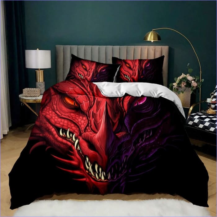 Housse de Couette Dragon Rouge