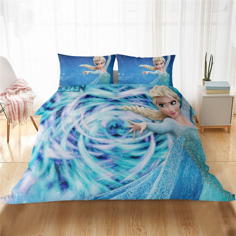Housse de Couette Elsa Et Le Tourbillon De Glace