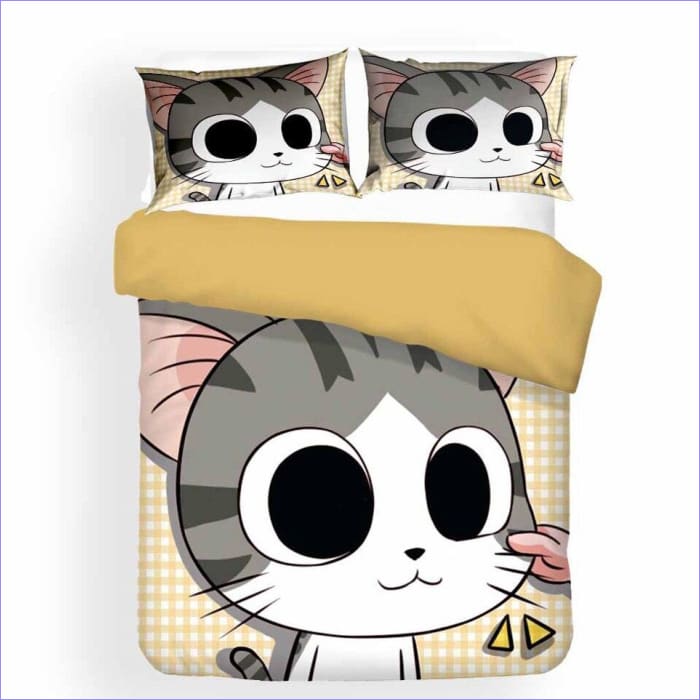 Housse de Couette Enfant Chaton Manga