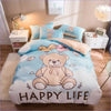 Housse de Couette Enfant Ourson Happy Life