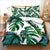 Housse de Couette Fleurie Monstera Verte