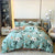 Housse de Couette Fleurie Style Anglais Vert Clair