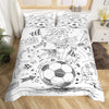 Housse de Couette Foot Gribouillis