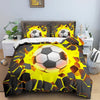 Housse de Couette Football Jaune 1 Personne