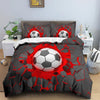 Housse de Couette Football Rouge Lave