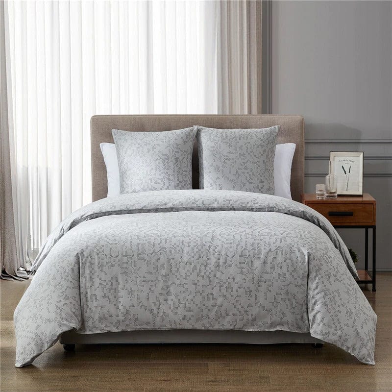 Housse de Couette Graphique Gris