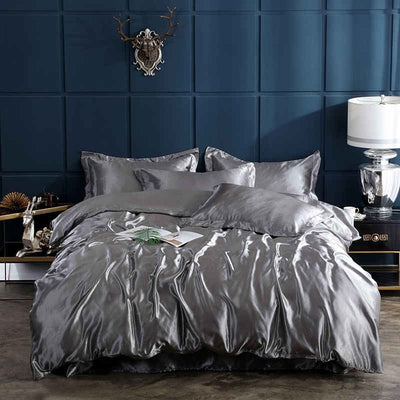 Housse de Couette Gris Perle