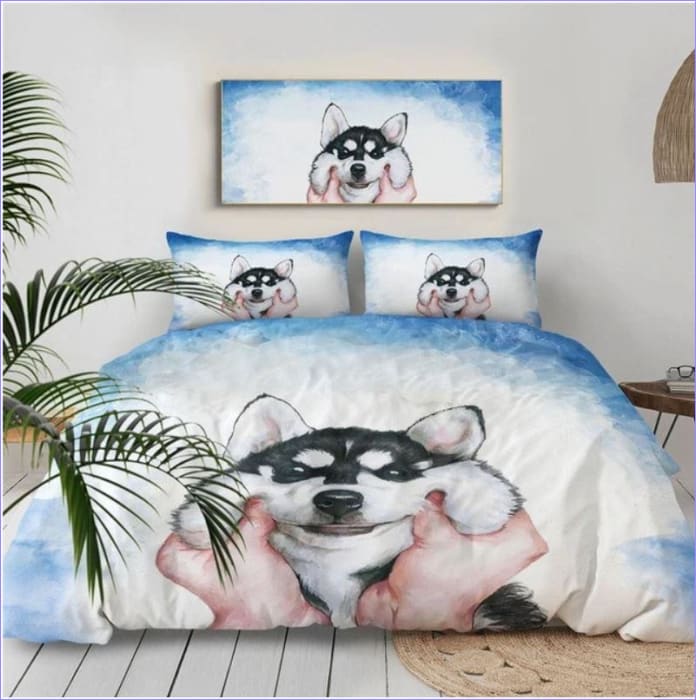 Housse de Couette Husky heureux
