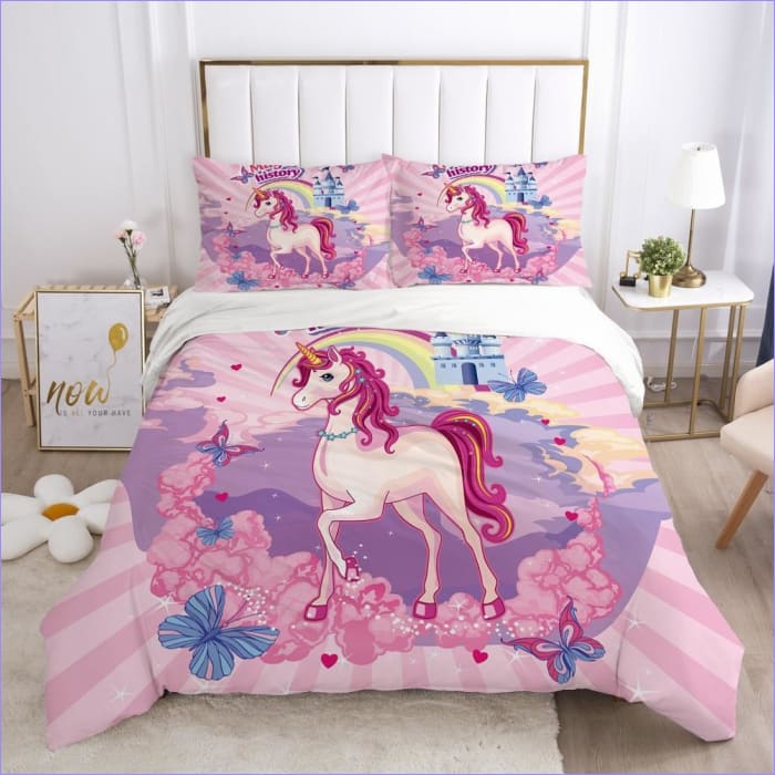 Housse de Couette Licorne Royaume Enchanté