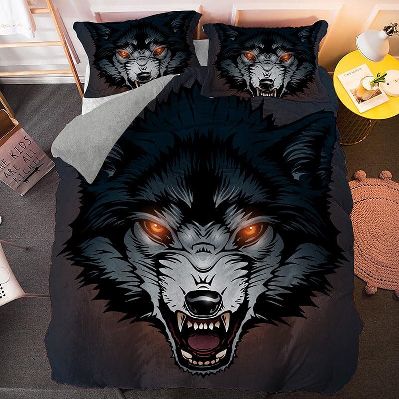 Housse de Couette Loup 1 Personne