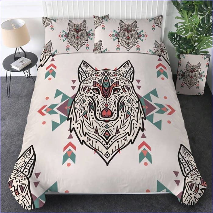 Housse de Couette Loup Ancestral Boho